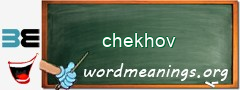 WordMeaning blackboard for chekhov